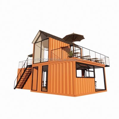 Toit en acier en pente personnalisé Villa mur 50/75/100 mm Panneau sandwich ondulé salle de bains et 3 chambres Container maison