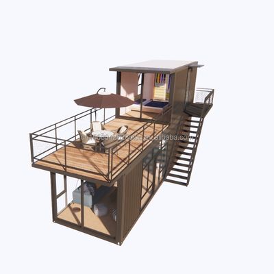 Supermarché Expédition Projet préfabriqué Container Café avec conception en bois