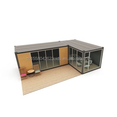 Charpente en acier galvanisé en acier pliant 180g cabines de bois préfabriquées simples petites maisons de bois cabines portables de 20 pieds ou 40 pieds
