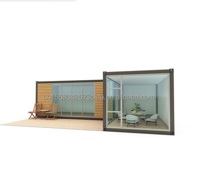 Charpente en acier galvanisé en acier pliant 180g cabines de bois préfabriquées simples petites maisons de bois cabines portables de 20 pieds ou 40 pieds
