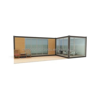 Charpente en acier galvanisé en acier pliant 180g cabines de bois préfabriquées simples petites maisons de bois cabines portables de 20 pieds ou 40 pieds