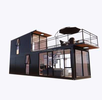 Supermarché Expédition Projet préfabriqué Container Café avec conception en bois