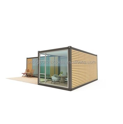 Charpente en acier galvanisé en acier pliant 180g cabines de bois préfabriquées simples petites maisons de bois cabines portables de 20 pieds ou 40 pieds