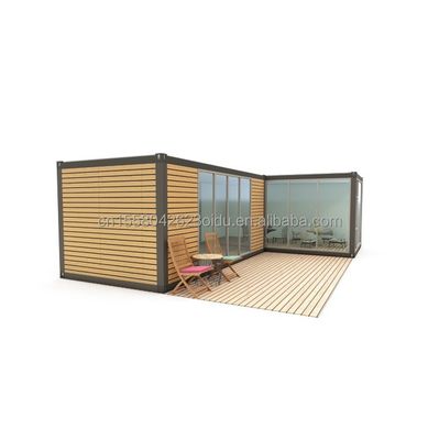 Charpente en acier galvanisé en acier pliant 180g cabines de bois préfabriquées simples petites maisons de bois cabines portables de 20 pieds ou 40 pieds