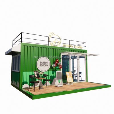 50/75/100mm Panneau sandwich ondulé Mur 20 pieds Contenant portable Magasin de vêtements Magasin mobile préfabriqué Magasin de vente au détail pop-up