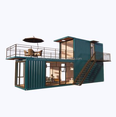 Supermarché Expédition Projet préfabriqué Container Café avec conception en bois