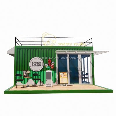 50/75/100mm Panneau sandwich ondulé Mur 20 pieds Contenant portable Magasin de vêtements Magasin mobile préfabriqué Magasin de vente au détail pop-up