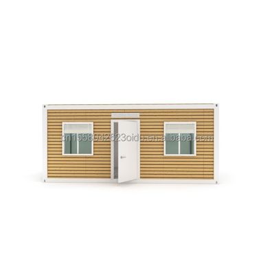 Hôtel Accommodation fenêtres en alliage d'aluminium Structure modulaire en acier moderne Imitation en bois Luxe appartement pour une seule personne