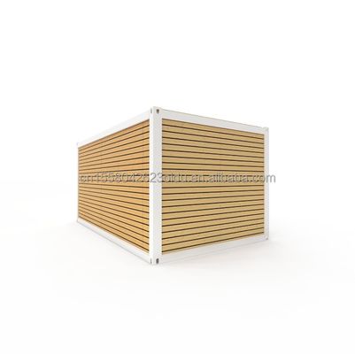 Hôtel Accommodation fenêtres en alliage d'aluminium Structure modulaire en acier moderne Imitation en bois Luxe appartement pour une seule personne