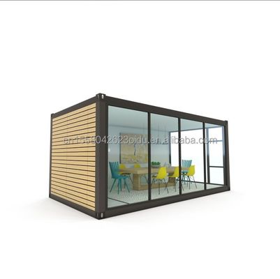 Entrepôt préfabriqué mobile et portable 20ft Container de livraison Bureau avec 50/75/100mm Wave Sandwich Panel Wall