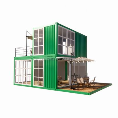 Container entièrement meublé Couleur personnalisée Container de fret maritime de 20 pieds uniquement pour les besoins des hôtels et des supermarchés