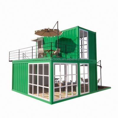 Container entièrement meublé Couleur personnalisée Container de fret maritime de 20 pieds uniquement pour les besoins des hôtels et des supermarchés
