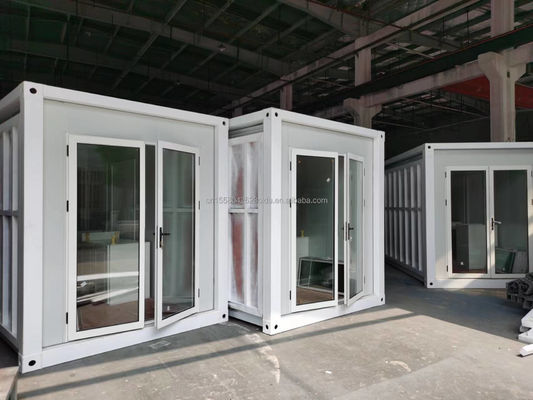 Couleur personnalisée Container de vie de 20 pieds Maison miniature préfabriquée avec tubes carrés en acier galvanisé et conception modulaire