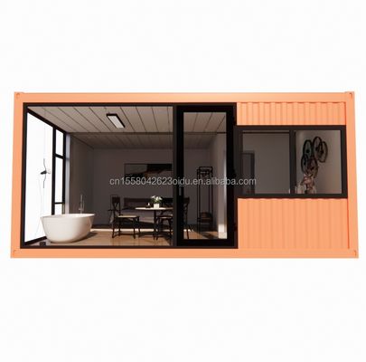 Affordable 20ft ou 40ft Portable Légère en acier Plate Toit Conteneur Prefab Studio Maison à la maison avec couleur personnalisée