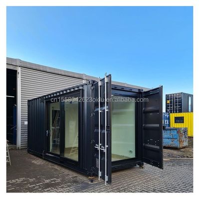 Maison en conteneur robuste de 20 pieds avec panneau sandwich ondulé de 50/75/100 mm