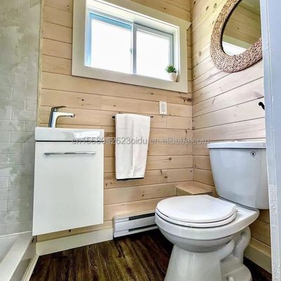 Hôtel de luxe Portable Conteneur à toit plat Studio préfabriqué Maison avec 50/75/100mm ondes panneau sandwich mur et abordable