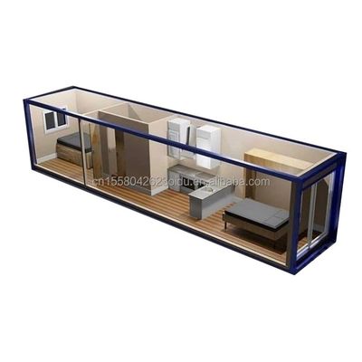 Ensemble complet d'équipements pour la construction de petites maisons 40 pieds conteneurs préfabriqués cabines modulaires conteneurs résidences