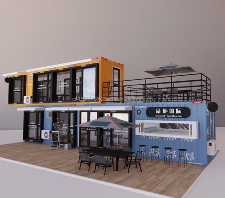 Container de pliage en acier galvanisé Conception Café Bar Maison Boutique mobile Container Restaurant