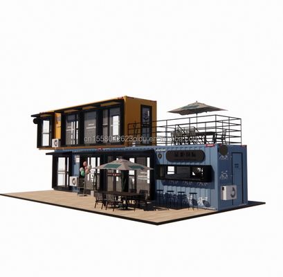 Container de pliage en acier galvanisé Conception Café Bar Maison Boutique mobile Container Restaurant