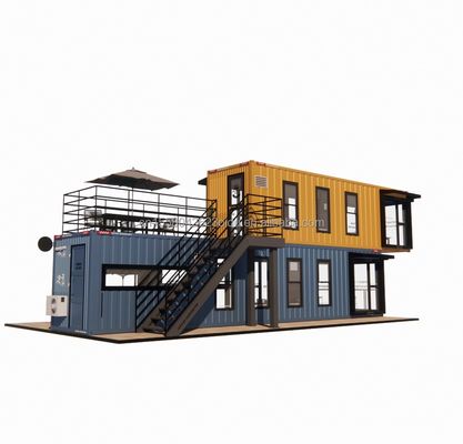 Container de pliage en acier galvanisé Conception Café Bar Maison Boutique mobile Container Restaurant