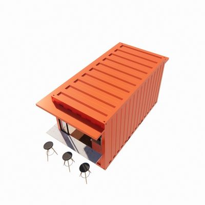 20 pieds ou 40 pieds Commercial Outdoor Container d'expédition Café Bar Facile à installer Maison en acier de design moderne Container à emballage plat Meilleur