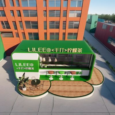 2024 Design extérieur modulable extensible 20ft/40ft en acier conteneur d'expédition kiosque portable café bar avec équipement