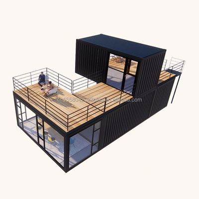 Couleur personnalisée maison modulaire de luxe conteneur en acier résidentiel villa préfabriquée maison préfabriquée maisons pour magasin
