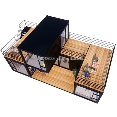 Couleur personnalisée maison modulaire de luxe conteneur en acier résidentiel villa préfabriquée maison préfabriquée maisons pour magasin