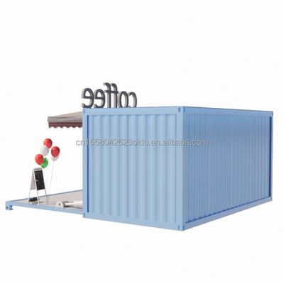 50/75/100 mm panneau sandwich ondulé murale de luxe 20 pieds maison de conteneur pliable pour café/container café/container bar