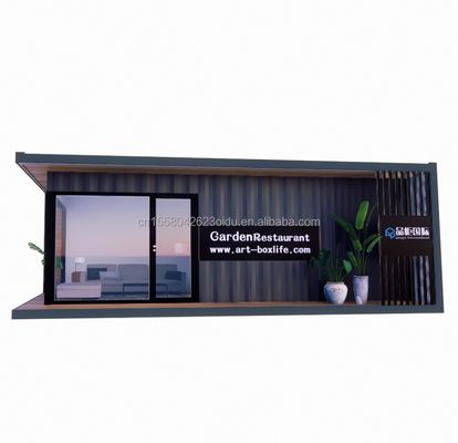 Maison en conteneurs Maison préfabriquée Couleur personnalisée Maison en verre en bois Chambre solaire Maison en conteneurs préfabriquée