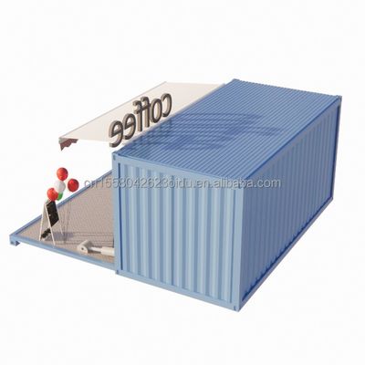 50/75/100 mm panneau sandwich ondulé murale de luxe 20 pieds maison de conteneur pliable pour café/container café/container bar