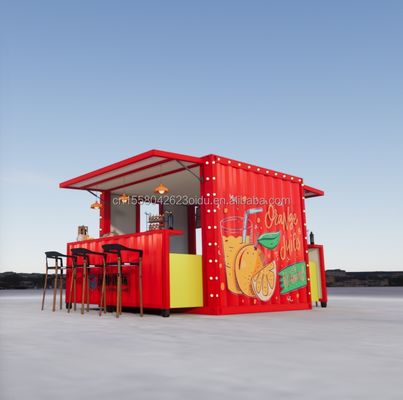 Design moderne Couleur personnalisée Conteneur pliable mobile Paquet plat pour le Café Restaurant Maison Cuisine modulaire