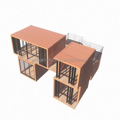 Design moderne 20 pieds Container d'expédition portable Magasin de vêtements Pop-up Magasin de détail Mur 50/75/100mm Panneau sandwich ondulé