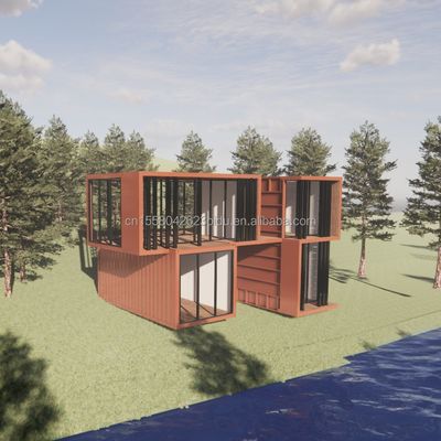 Design moderne 20 pieds Container d'expédition portable Magasin de vêtements Pop-up Magasin de détail Mur 50/75/100mm Panneau sandwich ondulé