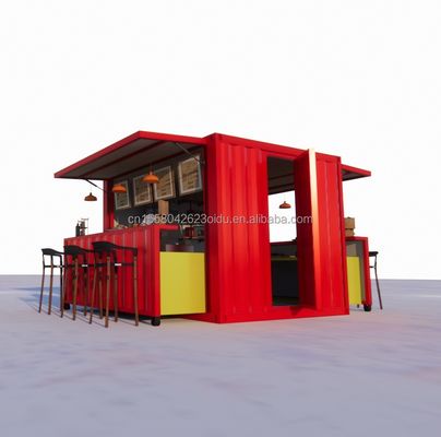 Design moderne Couleur personnalisée Conteneur pliable mobile Paquet plat pour le Café Restaurant Maison Cuisine modulaire