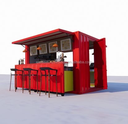 Design moderne Couleur personnalisée Conteneur pliable mobile Paquet plat pour le Café Restaurant Maison Cuisine modulaire