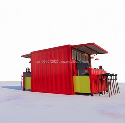 Design moderne Couleur personnalisée Conteneur pliable mobile Paquet plat pour le Café Restaurant Maison Cuisine modulaire