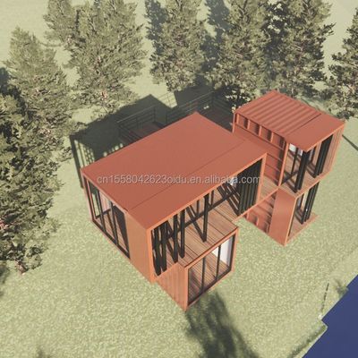 Design moderne 20 pieds Container d'expédition portable Magasin de vêtements Pop-up Magasin de détail Mur 50/75/100mm Panneau sandwich ondulé