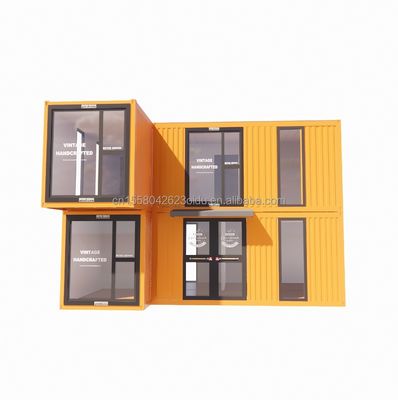 20ft/40ft préfabriqué modulaire mini kit ensemble cabine maisons conteneur maison style de design moderne 3 chambres prête à l'emploi maison