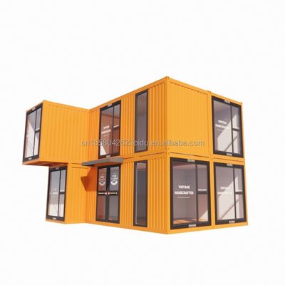 20ft/40ft préfabriqué modulaire mini kit ensemble cabine maisons conteneur maison style de design moderne 3 chambres prête à l'emploi maison