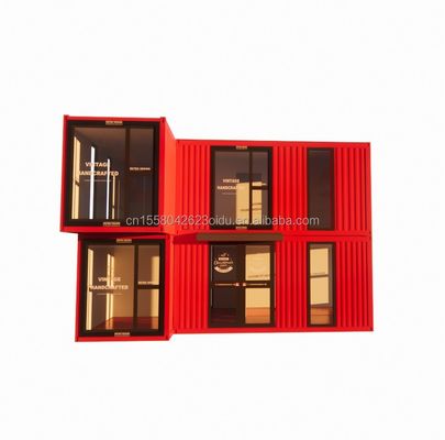 20ft/40ft préfabriqué modulaire mini kit ensemble cabine maisons conteneur maison style de design moderne 3 chambres prête à l'emploi maison