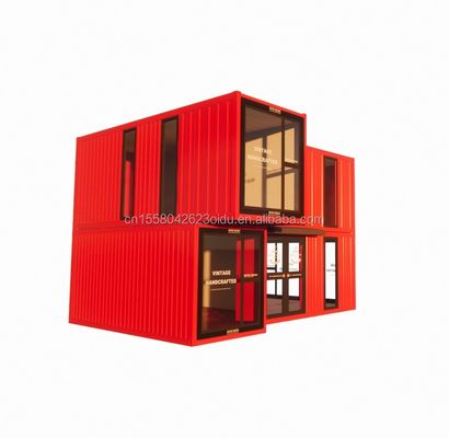 20ft/40ft préfabriqué modulaire mini kit ensemble cabine maisons conteneur maison style de design moderne 3 chambres prête à l'emploi maison