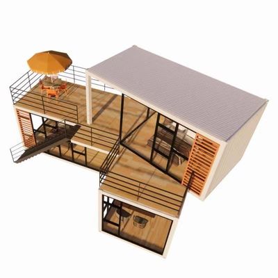 Paroi 50/75/100 mm Panneau sandwich ondulé Maison portable Maison mobile Maison préfabriquée Bâtiment de bureaux pour conteneur de luxe Cuisines d'hôtel