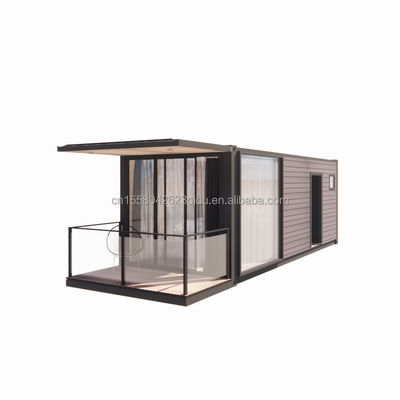 Tubes d'acier galvanisé Carrés maison de conteneurs préfabriquée maison préfabriquée mobile maison de 20 pieds expédition petites maisons de couleur personnalisée