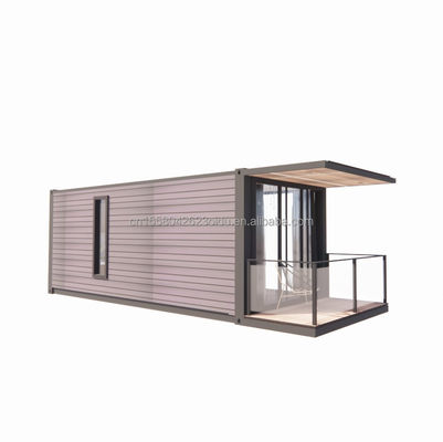 Tubes d'acier galvanisé Carrés maison de conteneurs préfabriquée maison préfabriquée mobile maison de 20 pieds expédition petites maisons de couleur personnalisée