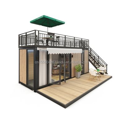 Paroi 50/75/100 mm Panneau sandwich ondulé Contenant amovible personnalisé 20ft Pop-Up Café pour un stand rapide et pratique