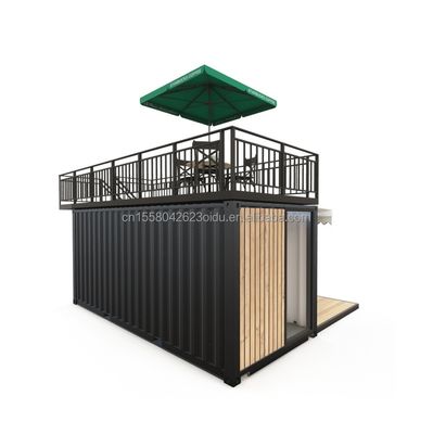 Paroi 50/75/100 mm Panneau sandwich ondulé Contenant amovible personnalisé 20ft Pop-Up Café pour un stand rapide et pratique