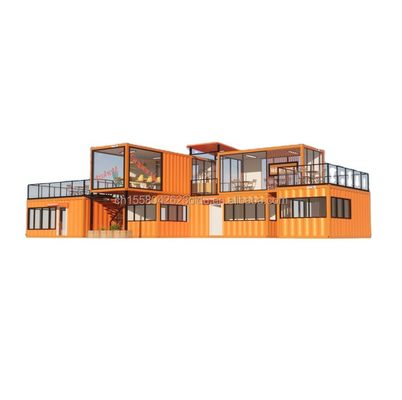 Maison modulaire préfabriquée de 3 chambres à coucher Tubes carrées en acier galvanisé de 20 pieds ou 40 pieds