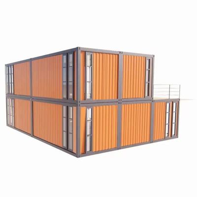 Fenêtres en alliage d'aluminium et panneau sandwich ondulé de 50/75/100 mm Maison préfabriquée de luxe avec toilette