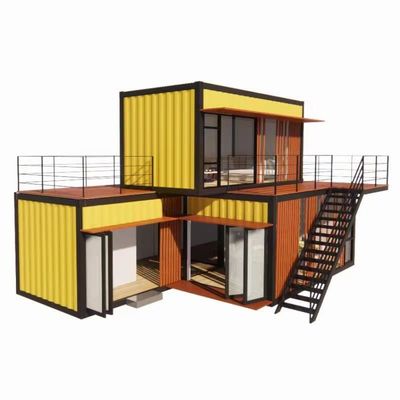 Couleur personnalisée Maison en acier préfabriquée de luxe moderne avec toilettes